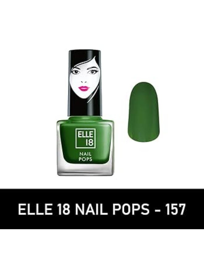 إل 18 طلاء أظافر Elle 18 Nail Pops، لون رقم 155، بلمسة نهائية مطفية ولامعة، 5 مل + 161، 5 مل + 157، 5 مل - Image 2